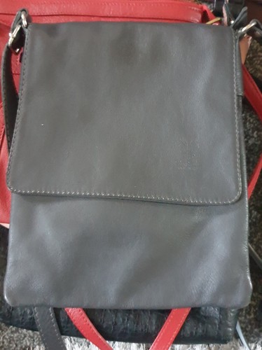 Ladies messenger grey bag with - bag,