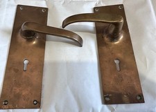 Pair of Art Deco Brass Sprung