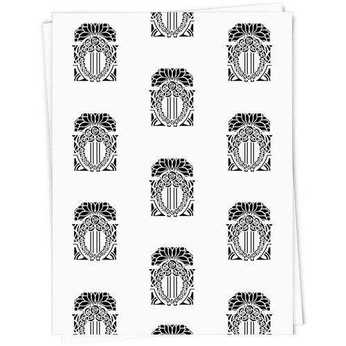 Art deco roses gift wrap - deco,