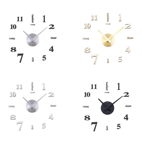 Sticker wall clock - 3d,