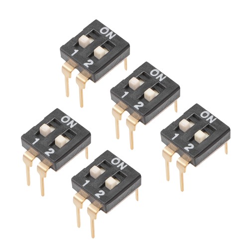 5pcs black dip switch - black,