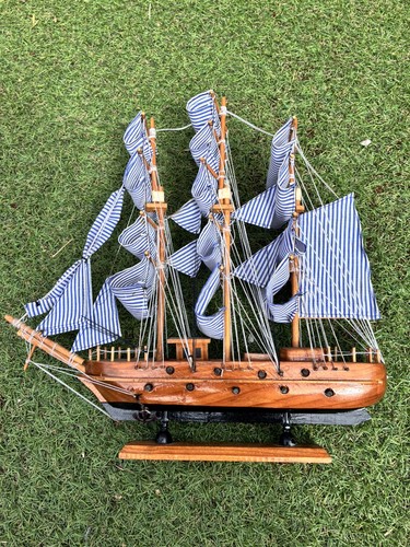 Wooden sailing ship model - wooden,