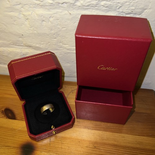 Cartier signature ring - box, red