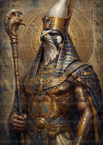 Horus egyptian falcon god - falcon,
