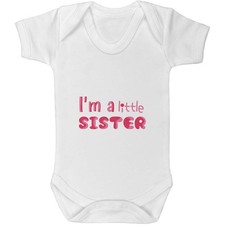 'I'm A Little Sister' Baby Grows / Bodysuits (GR053487)