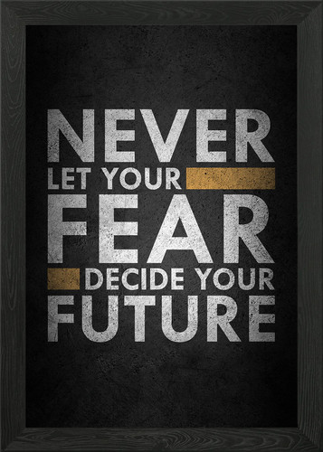 Decide your future - framed, wall