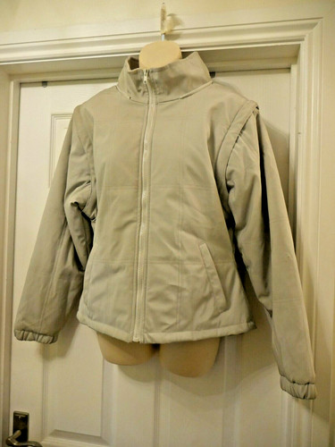 Unusual pvc cream coat - unusual, coat/