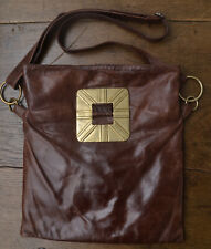 Jocasi London Ladies Designer Shoulder Bag, brown leather, Size Medium