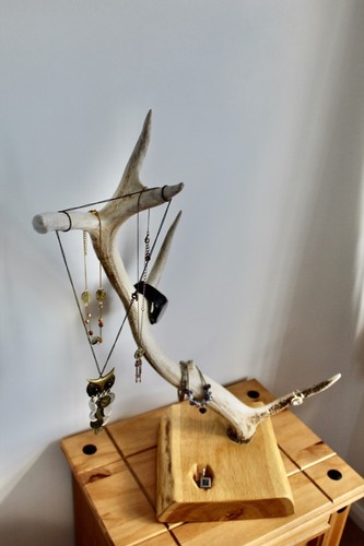 Antler jewellery stand tree - jewellery, stand/tree