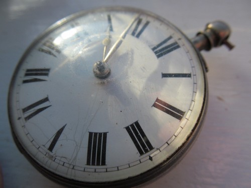 1855 silver pocket watch 50mm - silver,