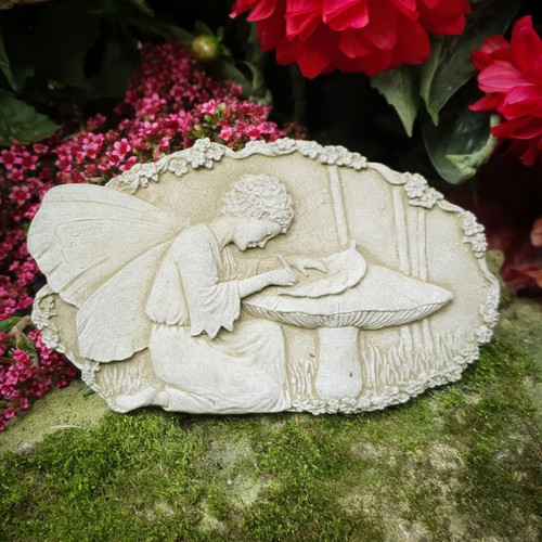 Stone fairy writing wall - stone,