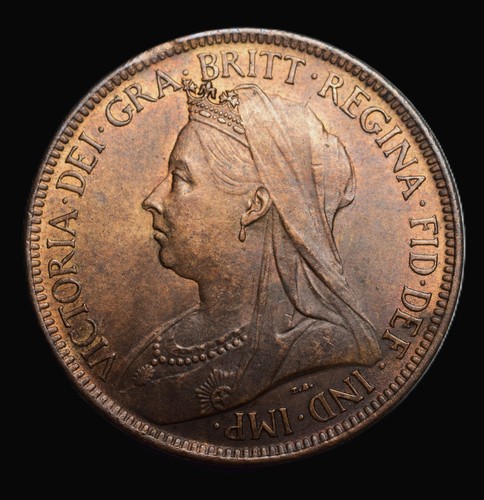1900 victoria half penny - half, penny,