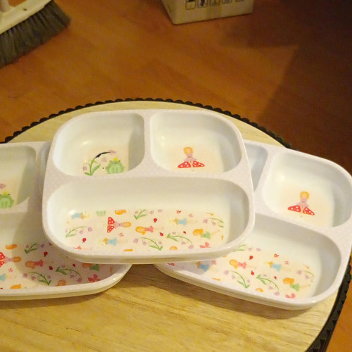 Kids plastic portion plate - plastic,