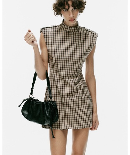 Zara checked playsuit with - zara,
