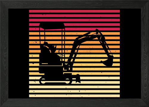 Retro excavator operator - excavator,