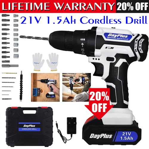 Cordless drill driver electric - cordless,