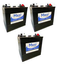 3x T105 TROJAN EQUIVALENT Battery - 6V 225Ah  Deep Cycle. US Battery/Crown