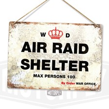 Metal Wall Sign - Air Raid