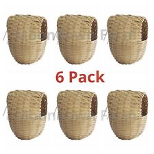 6x Finch Wicker Nesting Box