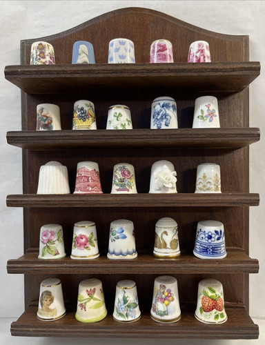 Lot thimbles wood - lot, of