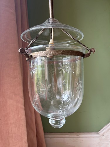 Antique hand blown cut glass