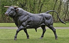Bronze Bull Sculpture
