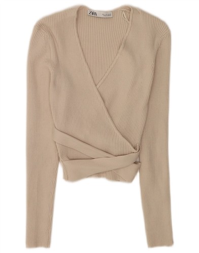 Zara womens crop wrap cardigan - womens,