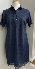 NWOT’s Banana Republic M Navy Lace Collared Lined Dress