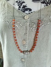 Indian Silver And Bead Necklace From Rajasthan No14