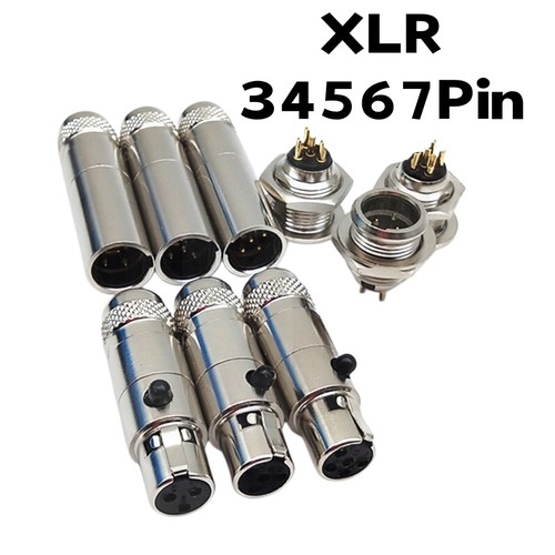 Mini xlr connector - 3, 6