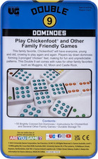 Double 9 Dominoes Set in Tin -