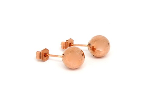 9ct rose gold - 9ct, studs