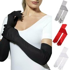 Evening Home Womens Gloves Satin Extra Long Formal Ladies Opera Smooth