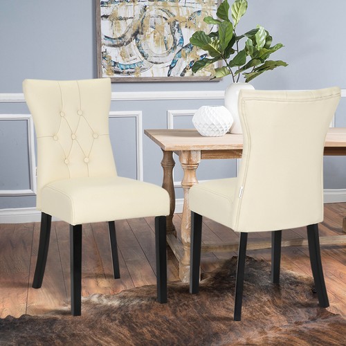Pcs faux leather dining - 2,