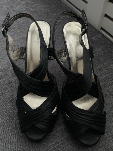 Black open sandal - black,