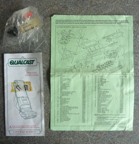 Qualcast lawn rake - rake, re30/re35