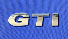 VW GOLF "GTi"  - VINTAGE  CAR BADGE / EMBLEM - WILL REQUIRE NEW ADHESIVE TO REAR