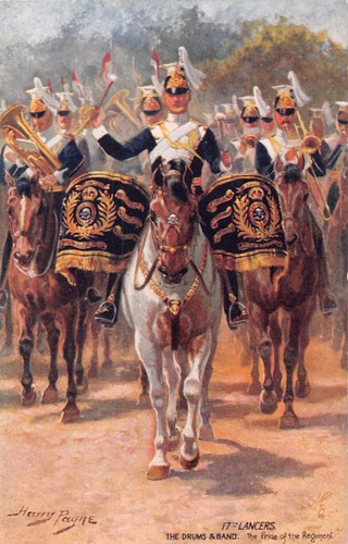Postcard military 17th - military,