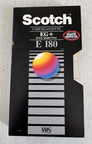 Scotch e180 vhs - e180, sleeve
