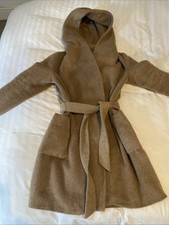 Zara Mohair and Wool Coat Size Medium Brown
