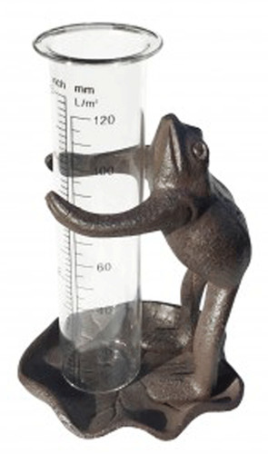 Frog rain gauge ideal for - rain,