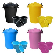 Combo Pack 50L Dustbin + 3 x
