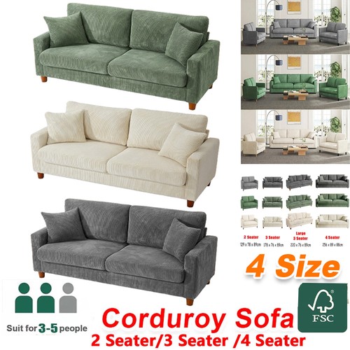 Seater corduroy sofa jumbo - seater,