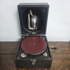 Vintage Decca Junior Portable “Trench” Gramophone c.1926