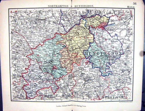 Old stanford map 1885 - stanford,