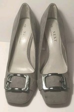 NEXT SIZE 6 GREY FAUX SUEDE COURT SHOES.  B45103125B2/29A