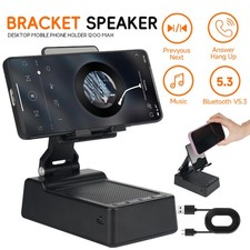 Mobile Phone Holder Stand with Bluetooth Speaker Tablet Holder with Bank Power