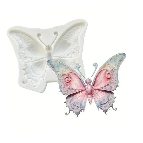 Silicone mould butterfly - 3d,