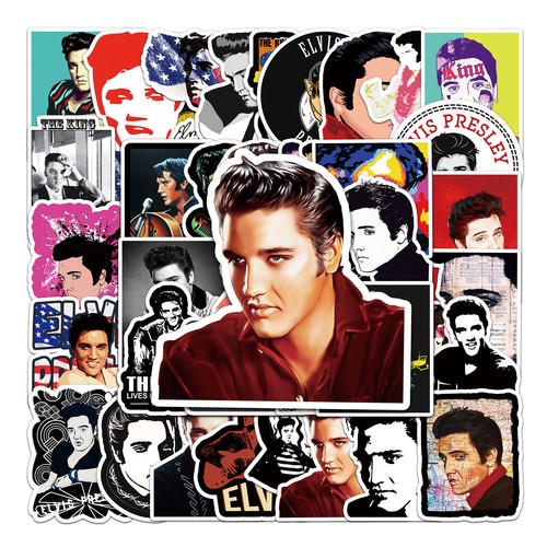 50x elvis presley stickers pop - stickers,