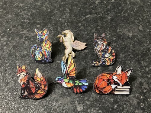 Mixed lot pin brooches - 5, x